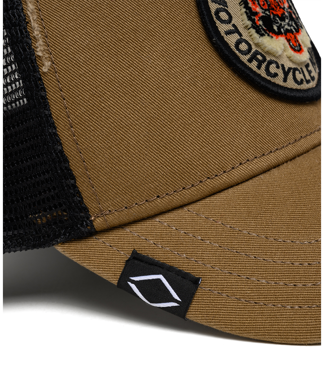 ウオッシュドコットンツイル＆メッシュキャップ TIGER 詳細画像 スモークブラウン 6